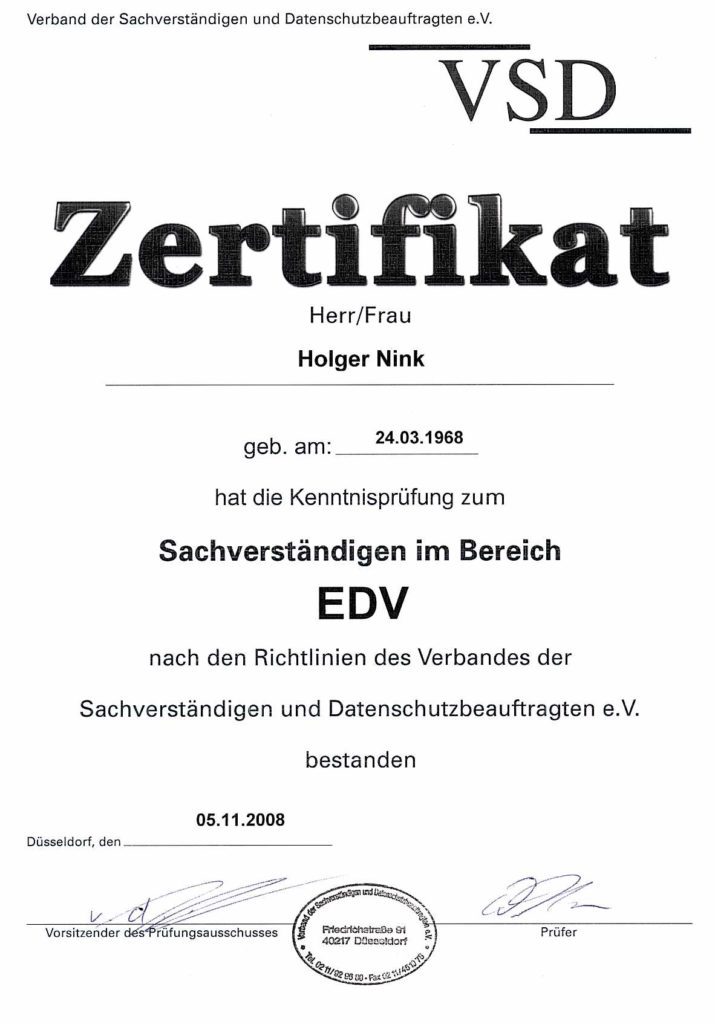 vsd_zertifikat
